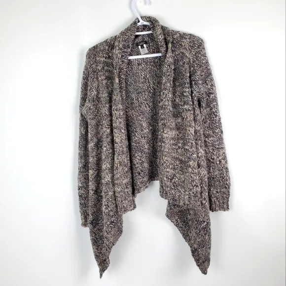 Talbots Open Drape Wool Alpaca Knit Cardigan