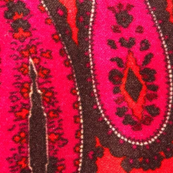 Talbots Velvet Paisley Print Pencil Skirt