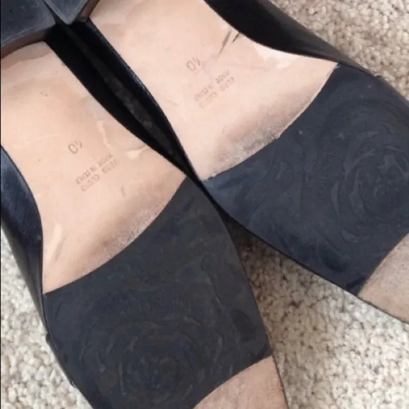 Taryn Rose Leather Loafers Black &amp; Silver with Buckle Women’s EU Size 40