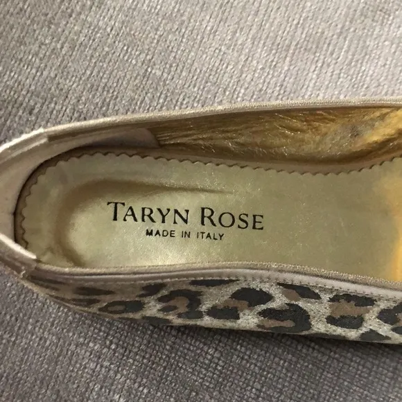 Taryn Rose Leopard Print Flats