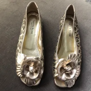 Taryn Rose Leopard Print Flats