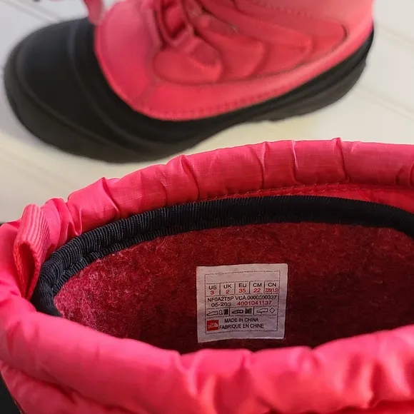 The North Face Alpenglow IV Snow Boots Paradise Pink/Black Little Grl/Yth Size 3