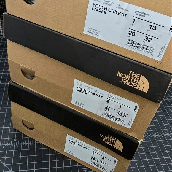 THE NORTH FACE CHILKAT LACE II - YOUTH - TOASTED BROWN/ TNF BLACK