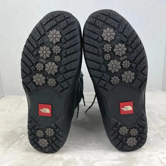 The North Face Shellista Il Mid Apres Boots Black Womens Sz 8.5 Waterproof