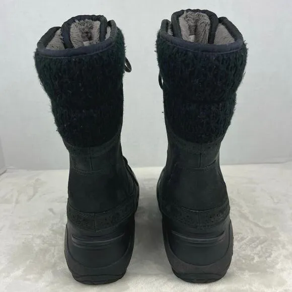 The North Face Shellista Il Mid Apres Boots Black Womens Sz 8.5 Waterproof