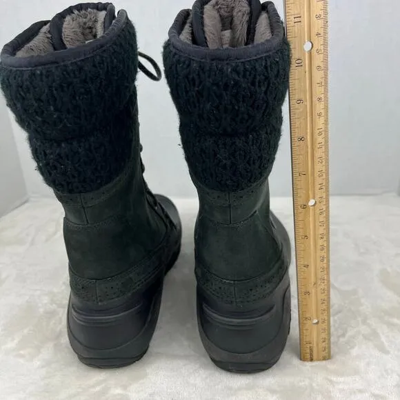 The North Face Shellista Il Mid Apres Boots Black Womens Sz 8.5 Waterproof