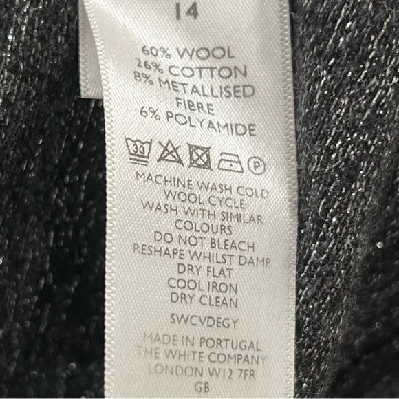 The White Company Size 10 Dress White Label Sweaterdress Wool blend London