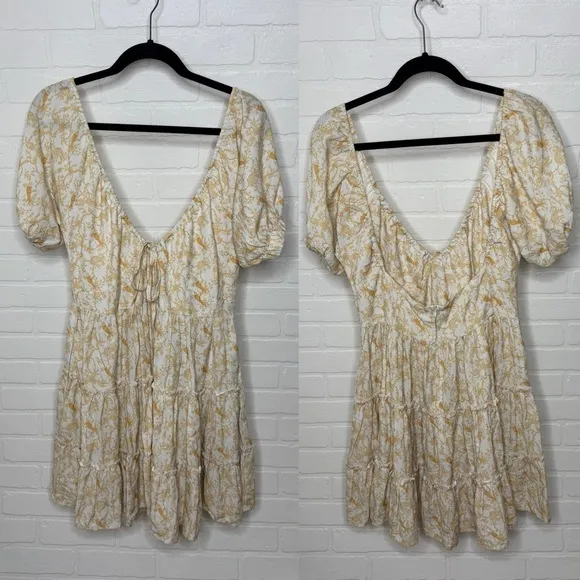 Theme Dresser Samos Dress Honey Floral sz M NWT