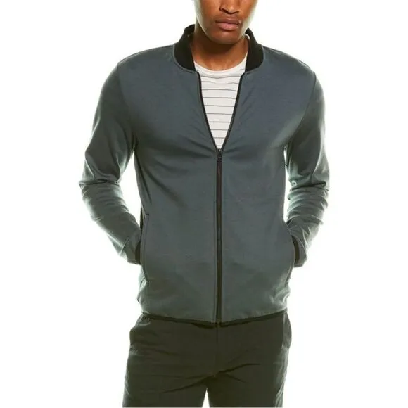 Theory Stealth Bomber Mens M Plinth Grey Stretch Tech Knit NWT D/C Rare