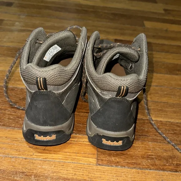 Timberland Boy’s Gray Hiking Boots, Sz 7
