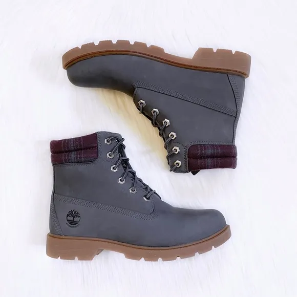 Timberland Linden Woods 6 Inch Waterproof Dark Grey Boots