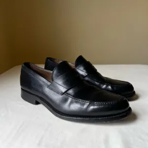 To Boot New York Adam Derrick Black Leather Penny Loafers Slip On Mens 11.5