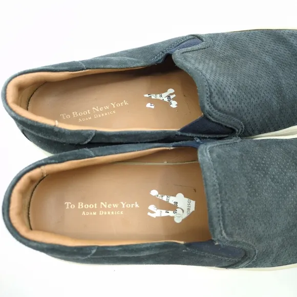 To Boot New York Oscar Suede Loafers Slip On Navy Blue Men's 12M Made in Italy