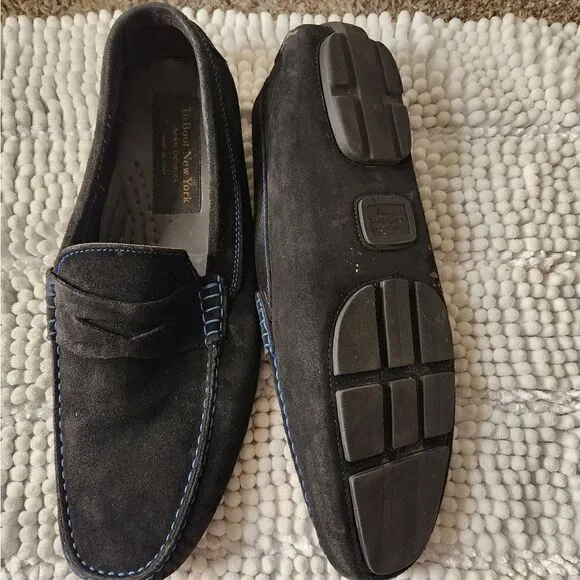 To boot New york-Adam derrick ashton black suede loafer size 11