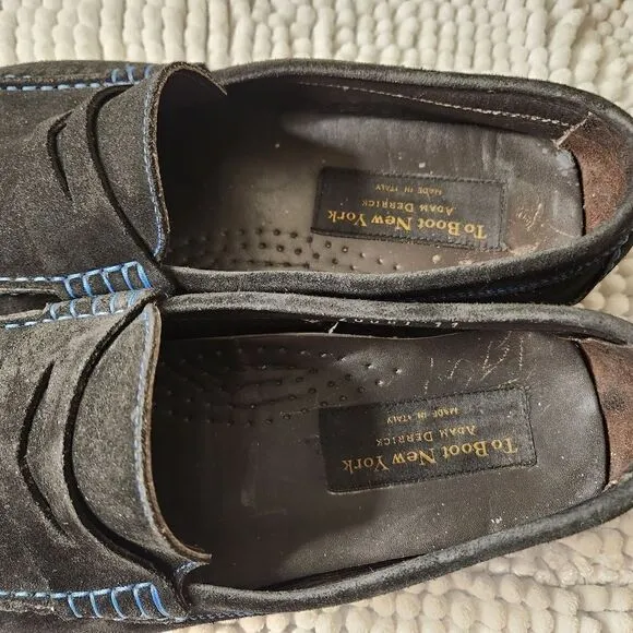 To boot New york-Adam derrick ashton black suede loafer size 11