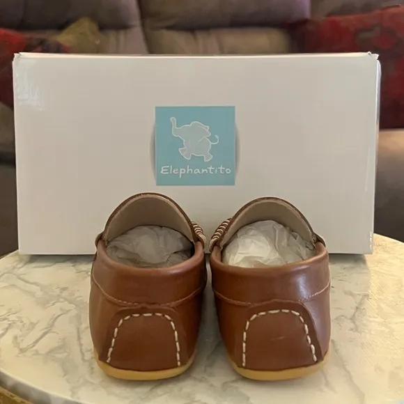 Toddler Alex Driver Natural Tan loafer size 8