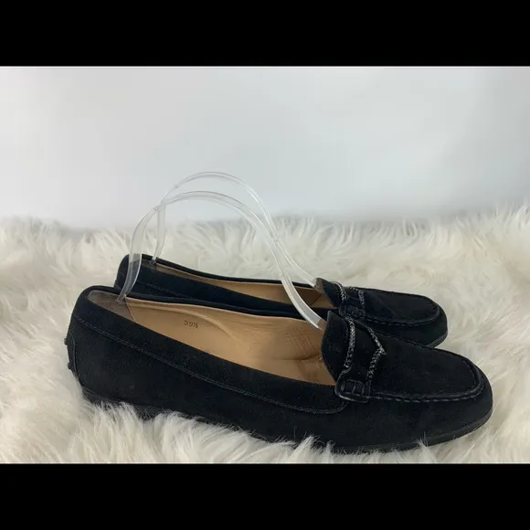 Tod's Black Suede Loafers