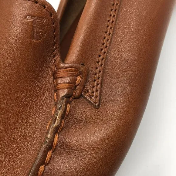 Tod’s Brown Leather Driving Mocassin Driving Loafers Sz EU 36 US 6. *Flawed*