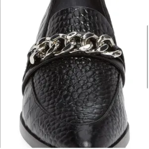 Tony Bianco Molly croc embossed chain loafers