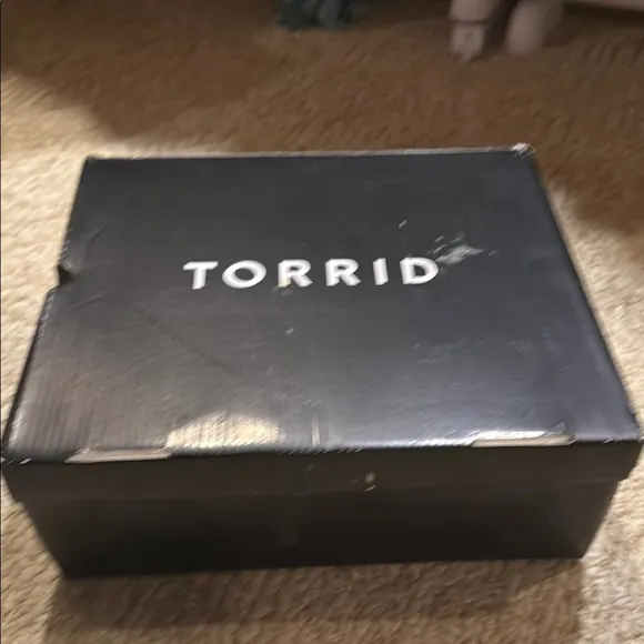 Torrid Black Heeled Boots with Chunky Heel