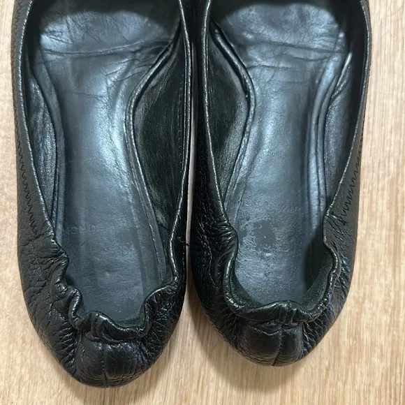 TORY BURCH | Black Leather Ballet Flats