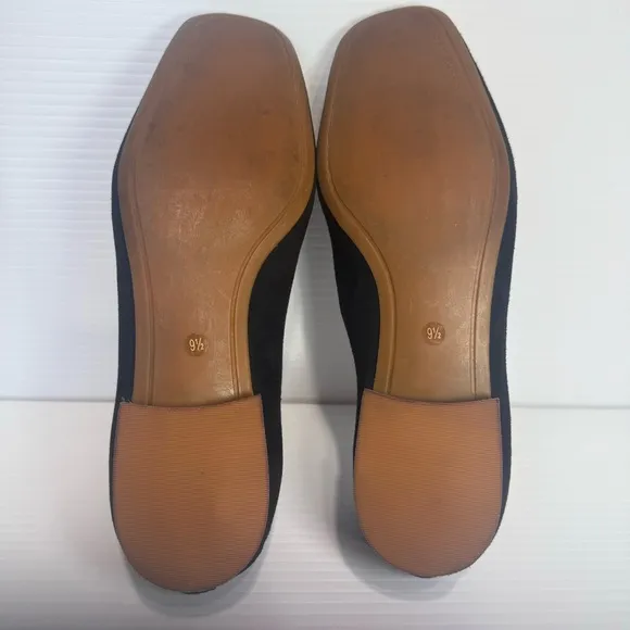 Tory Burch Leigh Black Suede Loafers Size 9 1/2