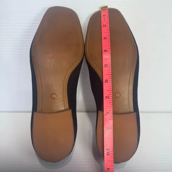 Tory Burch Leigh Black Suede Loafers Size 9 1/2