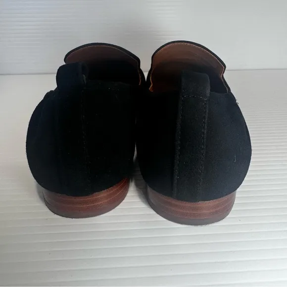 Tory Burch Leigh Black Suede Loafers Size 9 1/2
