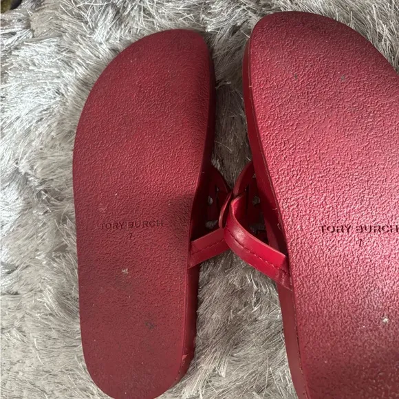 Tory Burch Miller Cloud Sandals logo flats wedge shoes big logo slides open toe