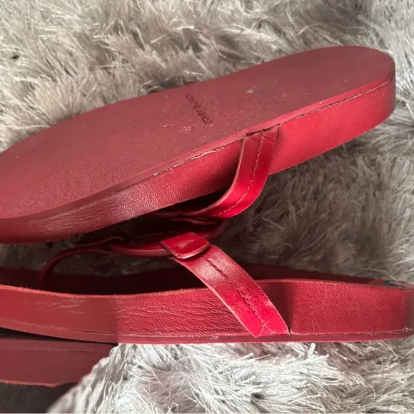 Tory Burch Miller Cloud Sandals logo flats wedge shoes big logo slides open toe