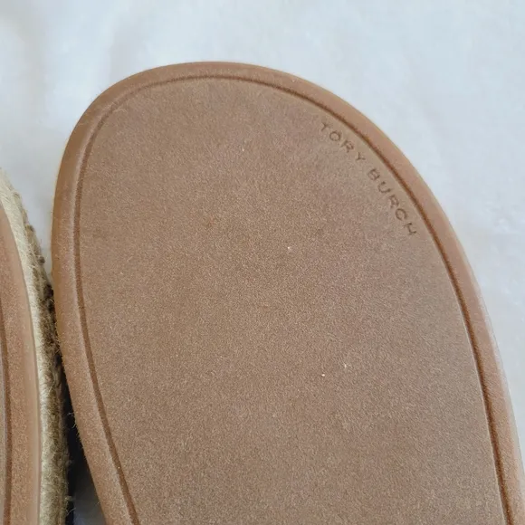 Tory Burch Ribbon Flat Espadrille Slide Sandals