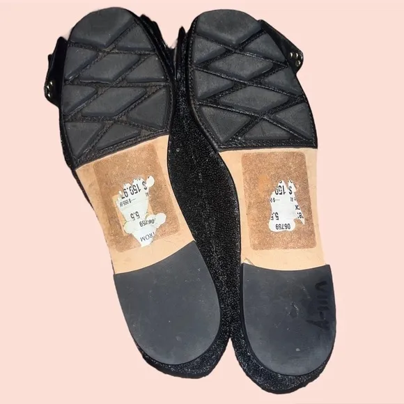 Tory Burch Sequin Divine Bow Flats Ballerina Driver  Size 5.5