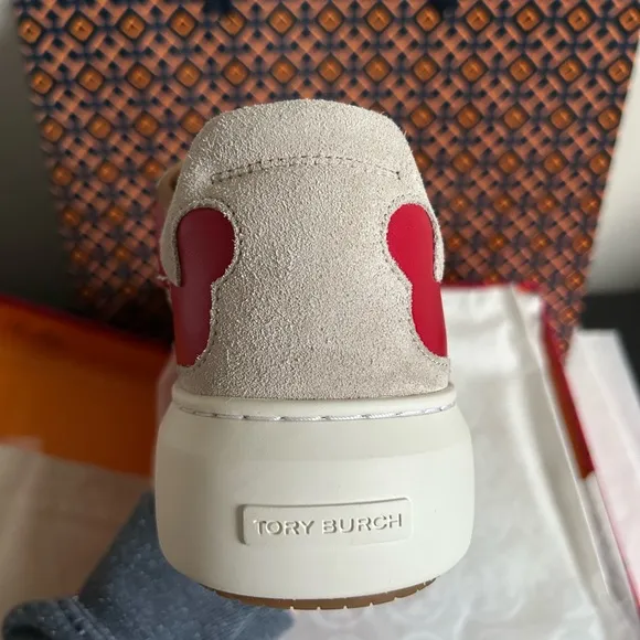 Tory Burch T Monogram Ladybug Sneakers Size 10 Hazel T Monogram Tory Red Calcare