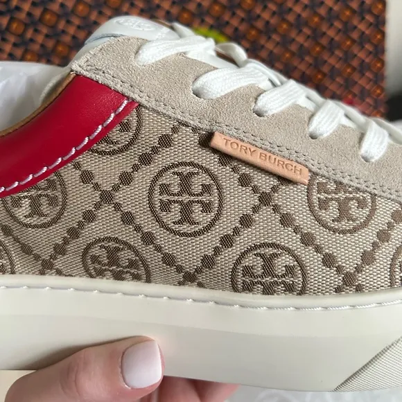 Tory Burch T Monogram Ladybug Sneakers Size 10 Hazel T Monogram Tory Red Calcare