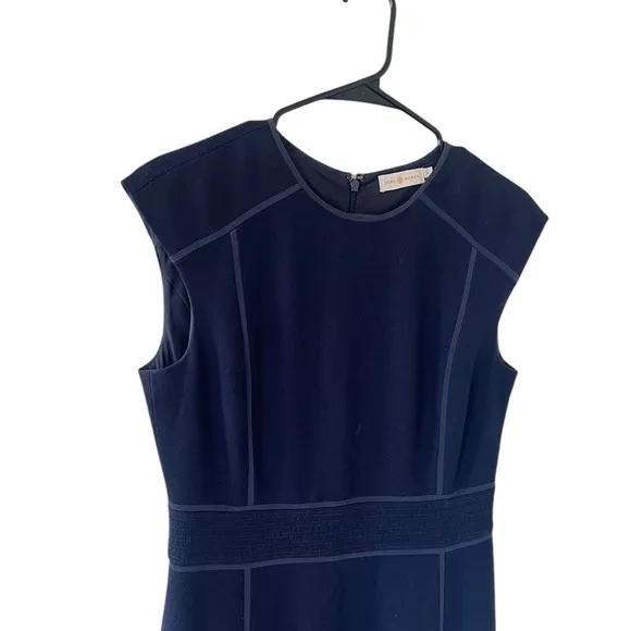 Tory Burch Wayde Navy Wool Dress