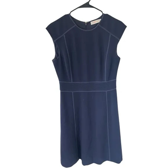 Tory Burch Wayde Navy Wool Dress