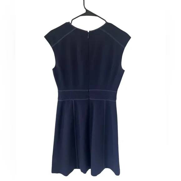 Tory Burch Wayde Navy Wool Dress