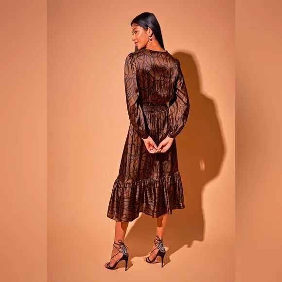 Tucker NYC Juliette DressToffee Nouveau Lace