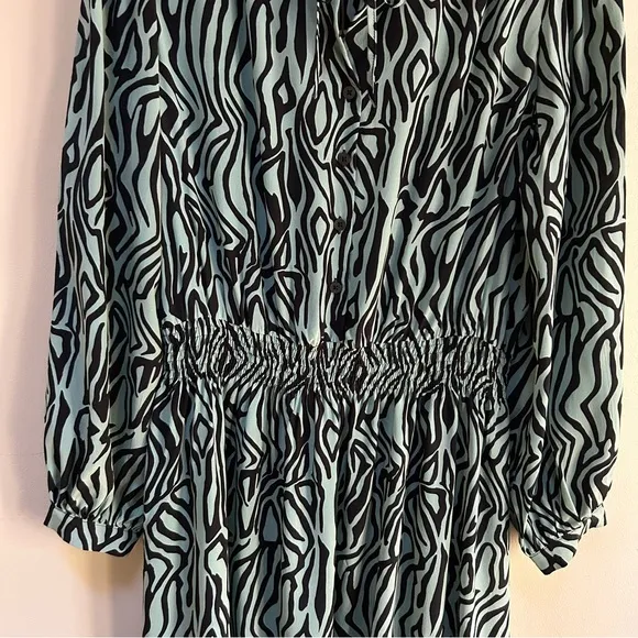 Tucker~new~Juliette Silk Crepe de Chine Tiered Ruffle Midi Dress in size Medium