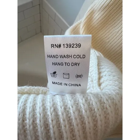 Tuckernuck Ainsley cream knit sweater dress in Medium - WORN ONCE