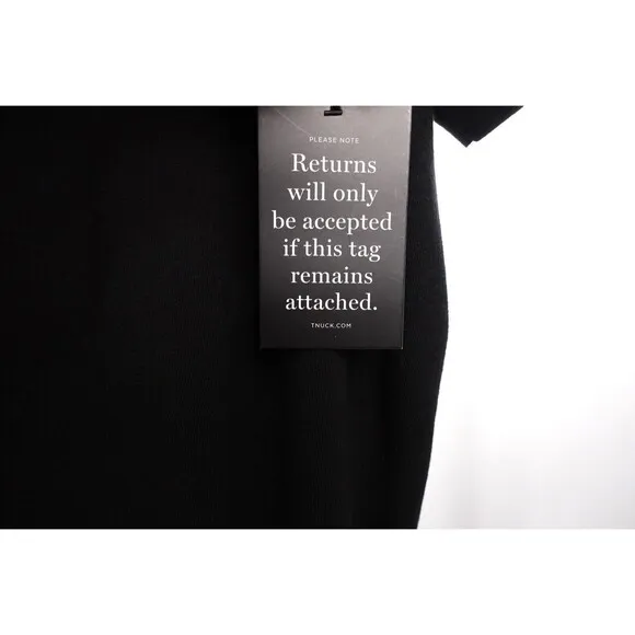 Tuckernuck Black Channing Polo Mini Shift Dress Collared sz S Women's NWT