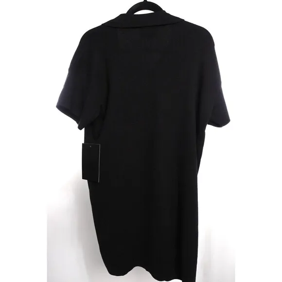 Tuckernuck Black Channing Polo Mini Shift Dress Collared sz S Women's NWT