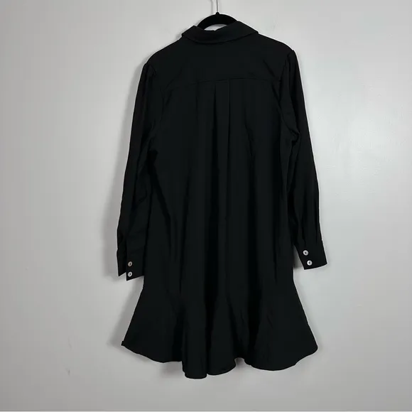 TUCKERNUCK Black Crepe Callahan Shirt Dress