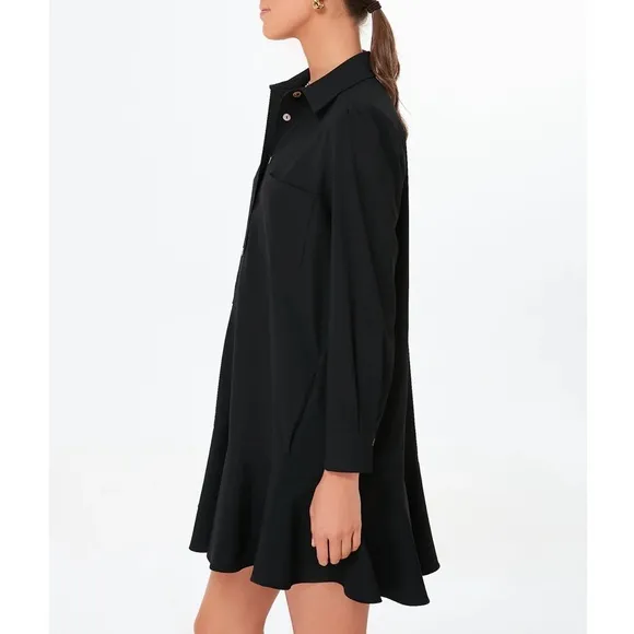 TUCKERNUCK Black Crepe Callahan Shirt Dress