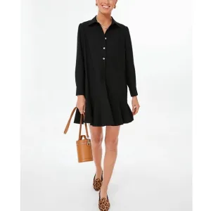 TUCKERNUCK Black Crepe Callahan Shirt Dress