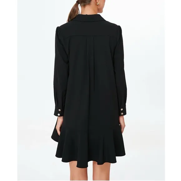 TUCKERNUCK Black Crepe Callahan Shirt Dress
