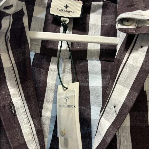 Tuckernuck Espresso Check Callahan Shirt Dress NWT xxs