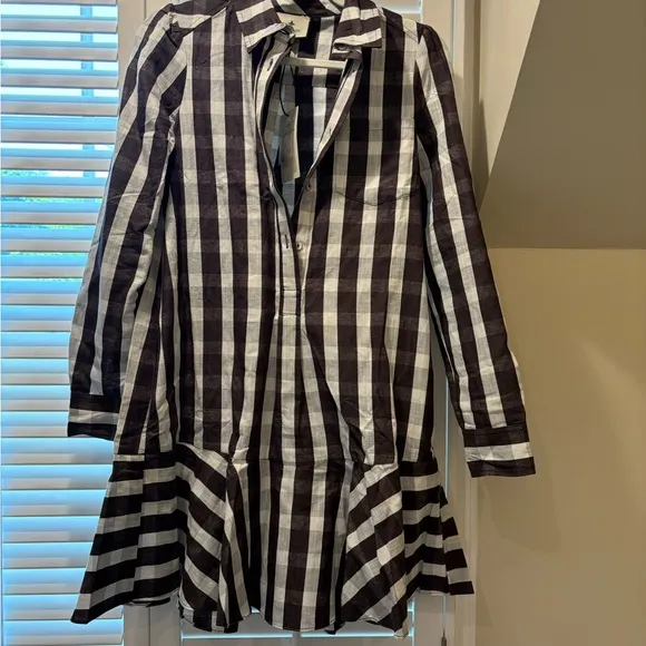 Tuckernuck Espresso Check Callahan Shirt Dress NWT xxs