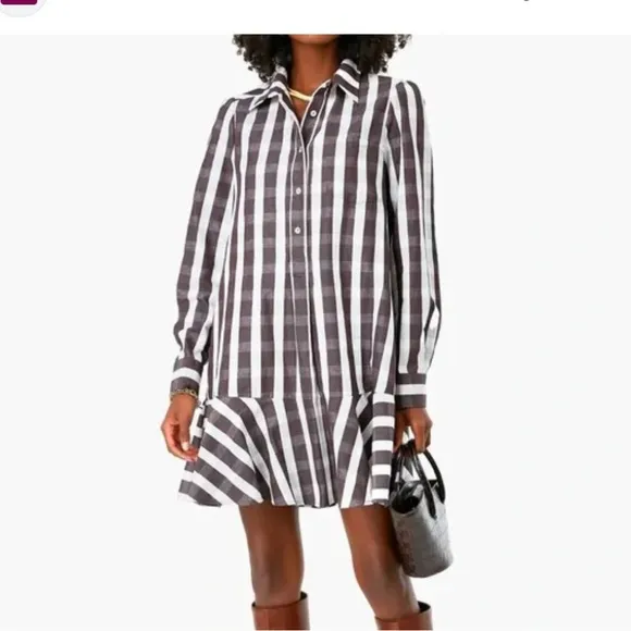 Tuckernuck Espresso Check Callahan Shirt Dress NWT xxs