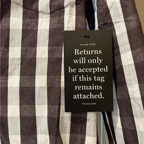 Tuckernuck Espresso Check Callahan Shirt Dress NWT xxs